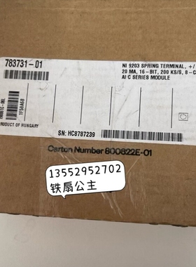 NI-9203   783731-01 C系列电流输入模