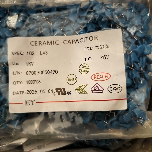 议价高压瓷片电容器 103K1KV 0.01UF1KV 103K,3C数码配件,其它配件,淘宝优惠券,粉丝福利购,淘宝优惠卷