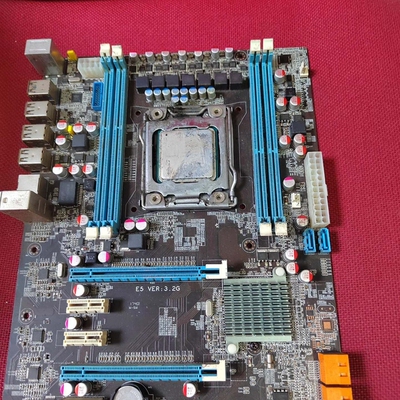 检修X79大主板刚拆的，CPU E5-2630V2，没有档板 ，详询