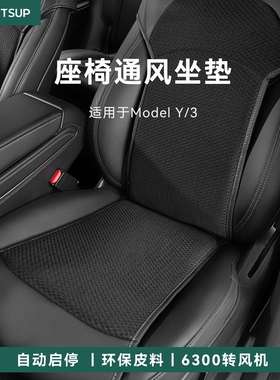 瓦赛适用特斯拉ModelY/3座椅通风坐垫夏季新款座椅坐垫制冷透气