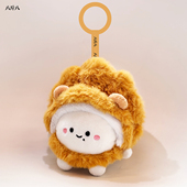 八斤八 乒乓球毛绒挂件可爱玩偶头套可拆 狮叽球球