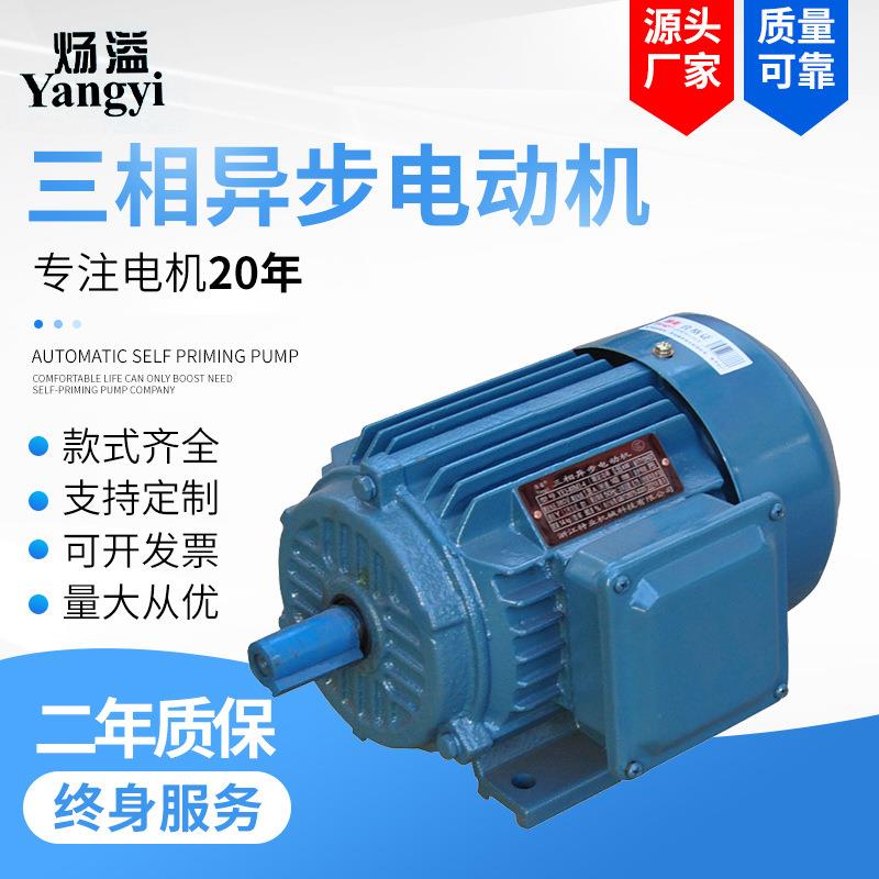 YE3-80M1-2极0.75W千瓦三相异步电动机马达低速B3电机