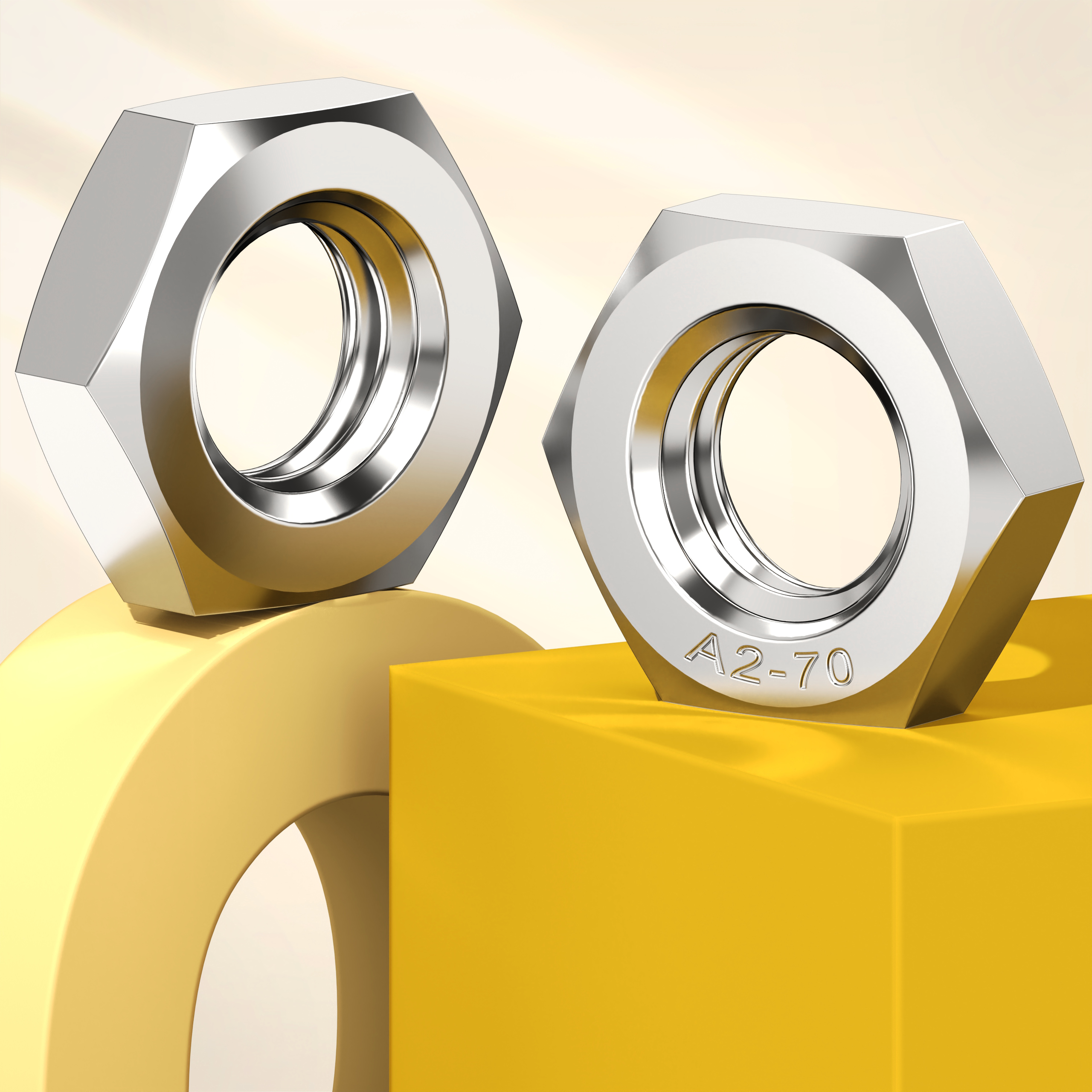 304不锈钢六角薄螺母国标