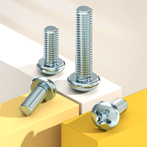 GB818十字圆机镀锌圆头螺钉