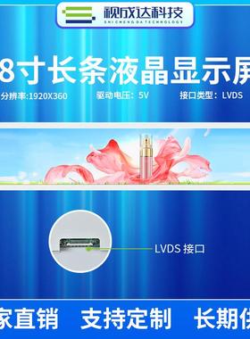 28寸长条屏LVDS接口分辨率1920X360液晶显示屏全视角DV280FBM-NB1