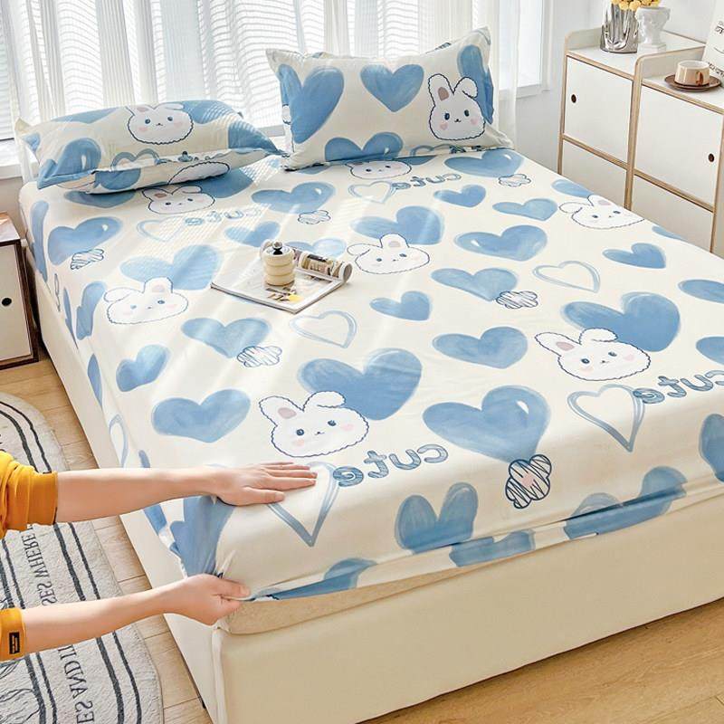 水洗棉全包床笠单件床罩三件套席梦思床垫保护罩学生防尘套四季款,床上用品,床笠,淘宝优惠券,粉丝福利购,淘宝优惠卷