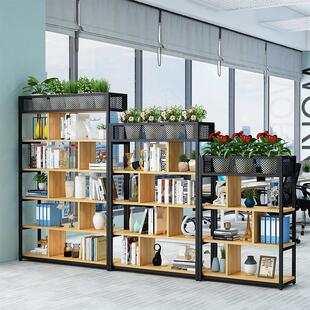 办公室隔断铁艺花架咖啡厅置物架精品书架装饰花架办公区域矮隔断