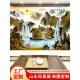 聚宝盆壁画3d立体中式 山水风景财源广进5d电视背景墙布8d客厅壁布