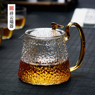 茶具 家用耐热花茶壶加厚玻璃茶壶泡茶壶耐高温过滤煮茶壶烧水套装