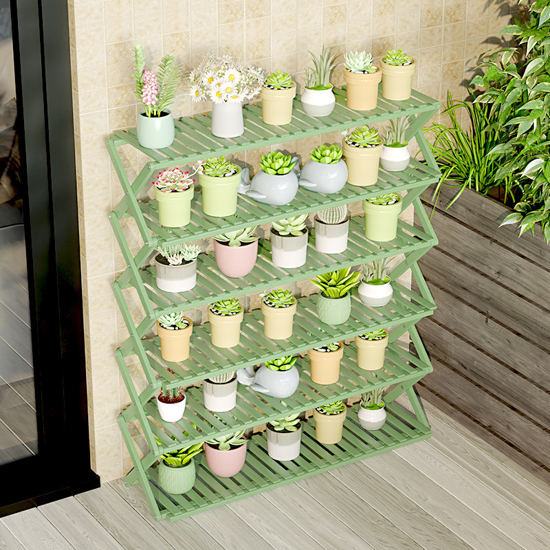 室内折叠花架子阳台多肉支架多层落地式客厅置物黄金葛小托架简易