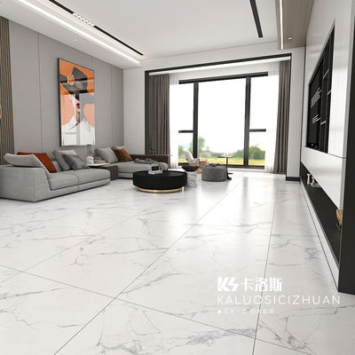 白色鱼肚金柔光通体大理石瓷砖750x1500客厅别墅地板砖卫生间墙砖