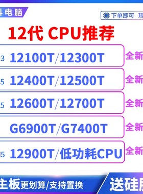 I3 12100T 12300T 12600T 12500T  I7 12700T  12900T 12400T CPU