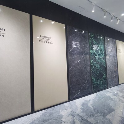 2023新款奢石大理石岩板客厅电视背景墙1200x2700酒店大厅大堂