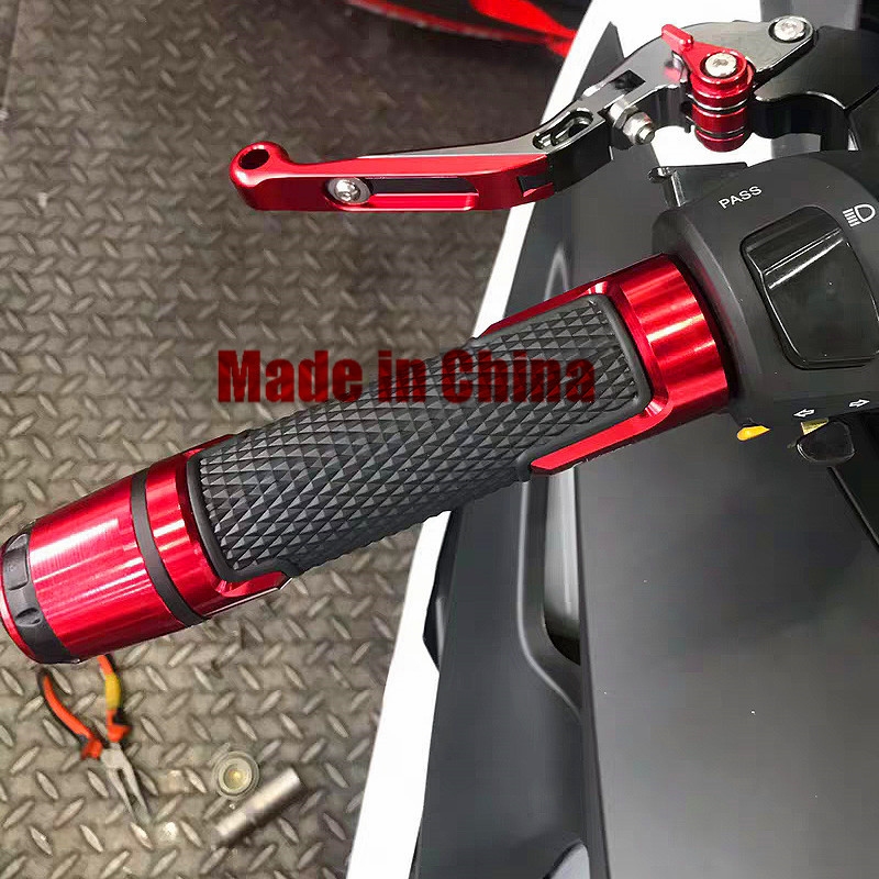 摩托车防滑橡胶手把胶套踏板加油门卡子手柄套改装铝合金握把转把