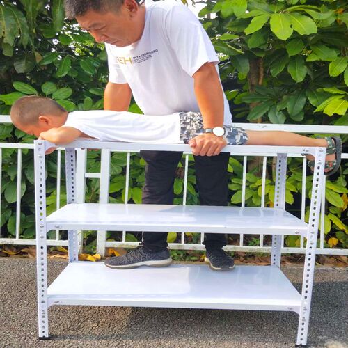 家用置物架小架子储物架多层角钢自由组合货架隔板架带孔阳台钢架