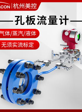 差压流量计DN25/50气体蒸汽空气平衡v锥楔形喷嘴文丘里孔板流量计