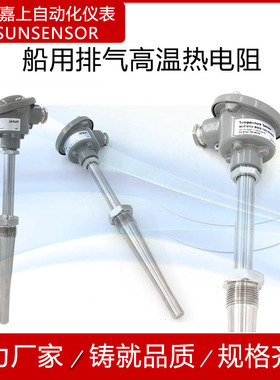 RT-SD船用柴油发动机排气高温热电阻 双保护管 Pt100 温度传感器