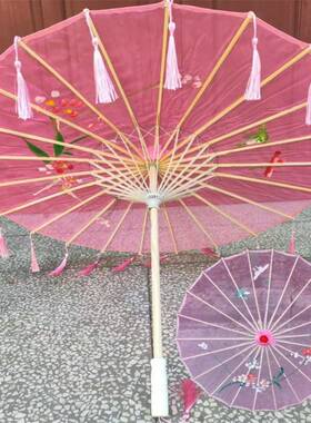 透明流伞苏伞踏浪出道具舞蹈古旗袍走风秀工艺伞民族广场跳50578