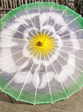 春晚同蹈艺款茉莉花伞47054舞伞道具工伞伞演出旗袍走秀伞透明伞