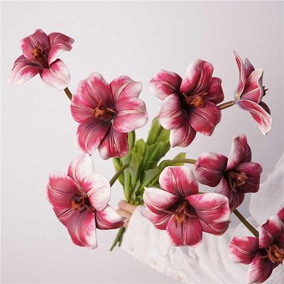 仿真花布朗尼郁金19101香U高品假P小花拍照道具花束质室内家居装