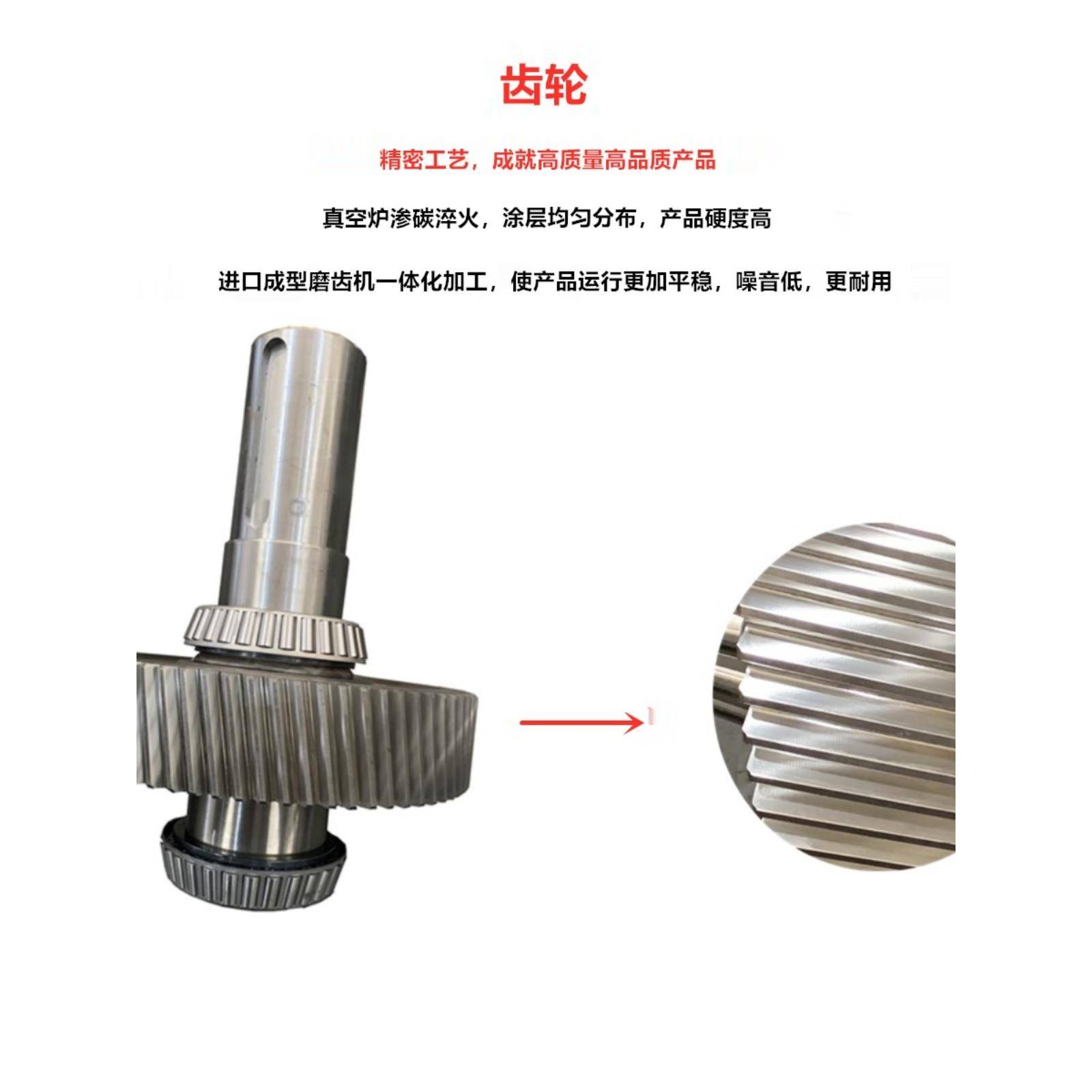 定制斜齿轮硬齿面减速机配件大全螺旋伞锥涡轮蜗杆直连电机齿轮