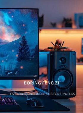 无聊了摆解个死小侍陪你09712情绪压电脑桌面治愈摆件！工位装饰