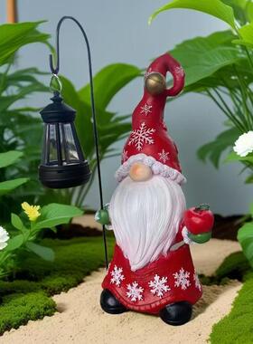 甘道夫摆户花园地精园艺太阳灯庭院造景布置阳台蚊外能07181香件