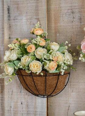 挂花彷真花假花摆97708设客厅餐桌装品摆件花篮篮摆件配花艺搭饰