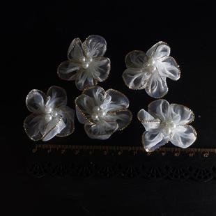 花海大世界diy绢花装 色料仿真花白花小花16949 饰朵服饰婚纱花辅