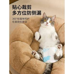 猫咪生理裤老年猫咪纸尿裤幼猫小猫吸尿裤母猫发情裤防交配姨妈巾