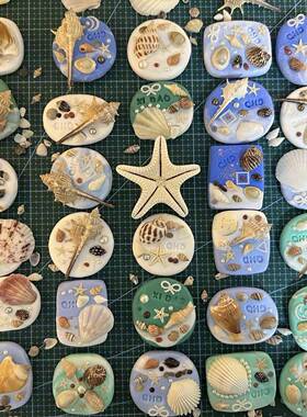 海贝壳冰箱贴创边旅游纪念品文定制海94799大连海南三亚威海青岛