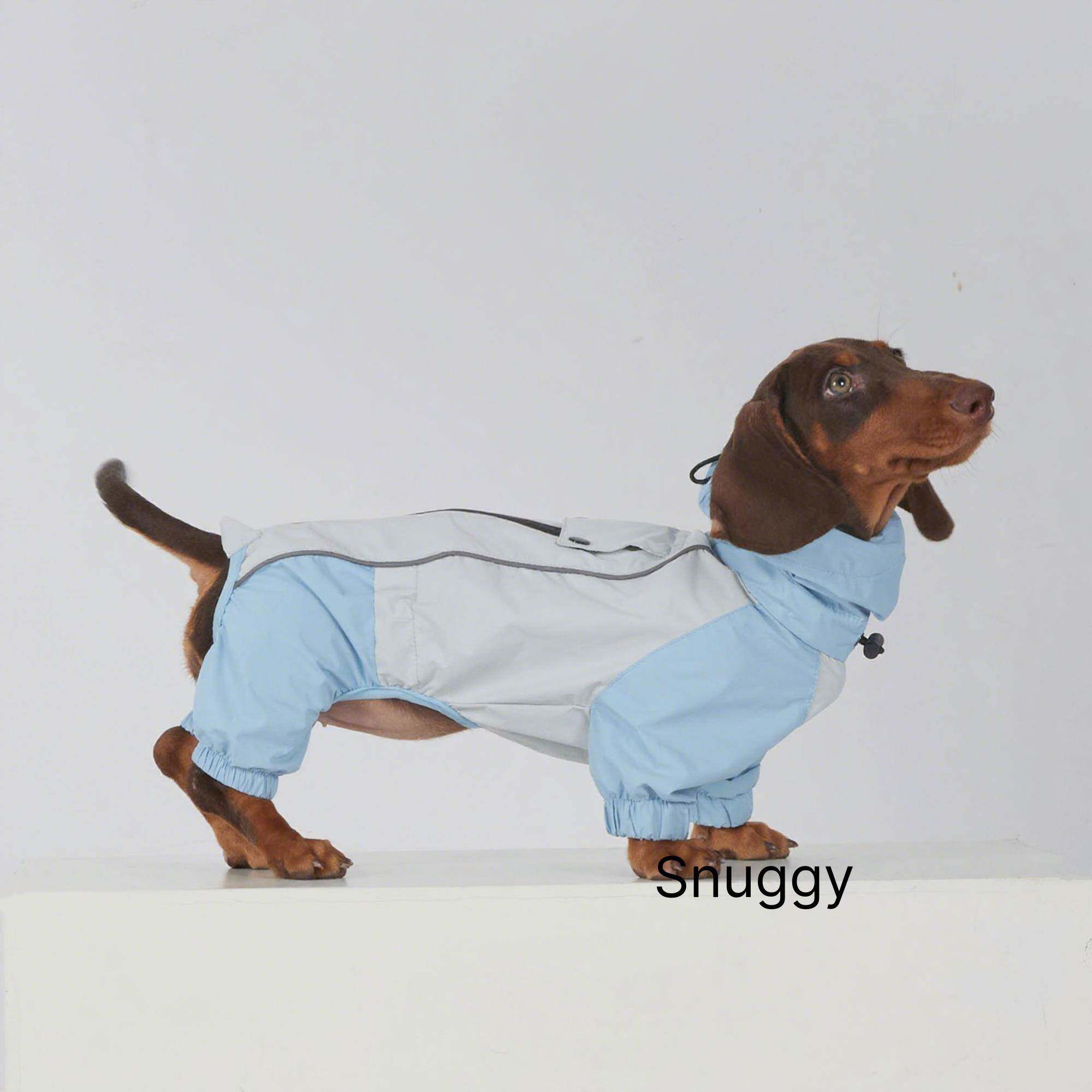 腊肠犬衣服 小灵缇惠比特 狗狗防水防风雨衣 宠物冲锋衣