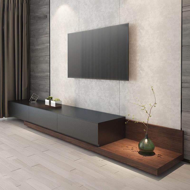 电视柜现代简约客厅家用小户型落地伸缩2024新款茶几电视机柜组合