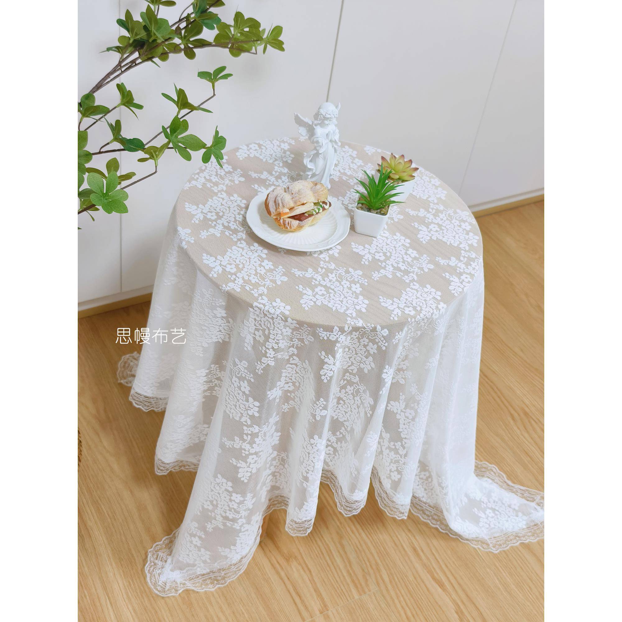 法式蕾丝桌布梦幻盖巾复古洛可可茶几圆桌长方形台布田园ins防尘
