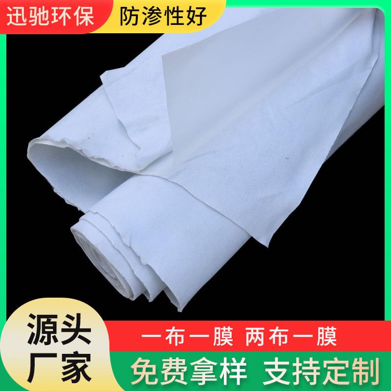 800g复合土工膜河道蓄水池用两布一膜人工湖防渗复合土工膜