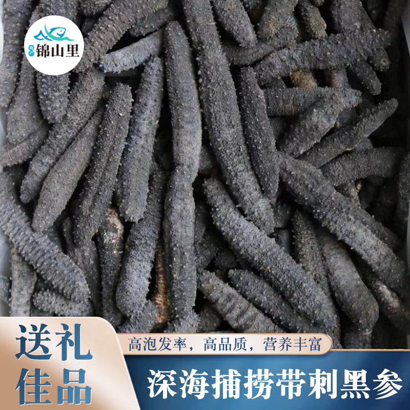 海南带刺黑参海参干货新鲜刺参非即食深海海鲜节日送礼礼盒装长辈