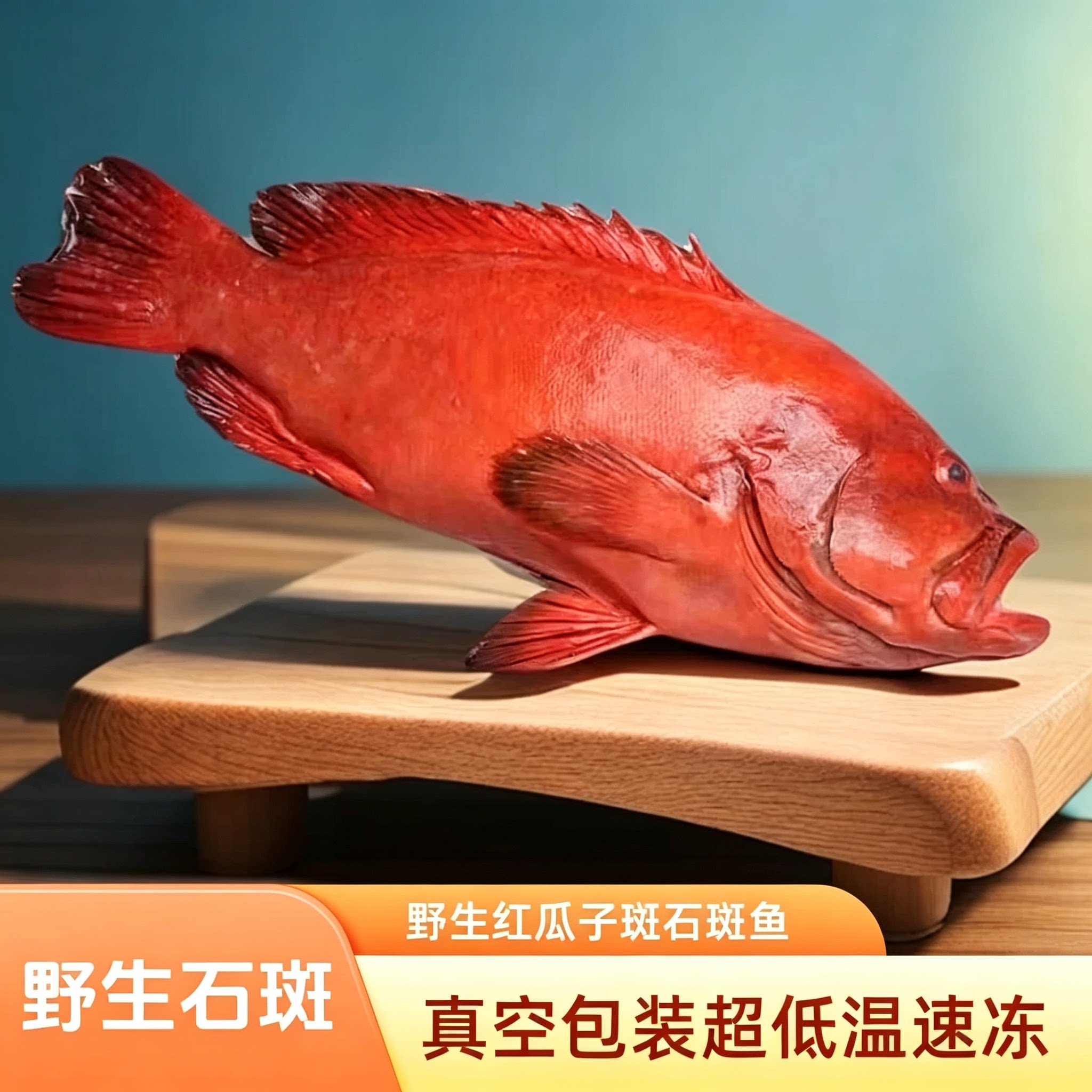 锦山里海南红瓜子斑鱼海鲜新鲜冰鲜冷冻处理深海红石斑鱼宴席送礼