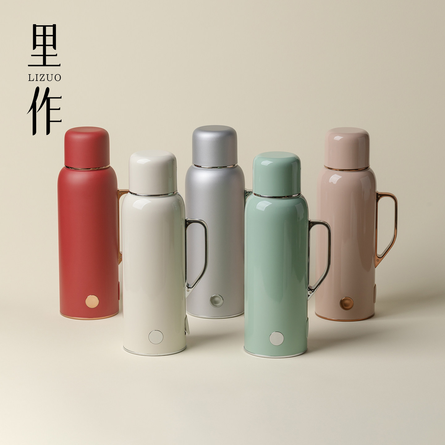 里作316不锈钢保温壶家用便携电热水杯小型恒温壶泡茶专用焖茶壶
