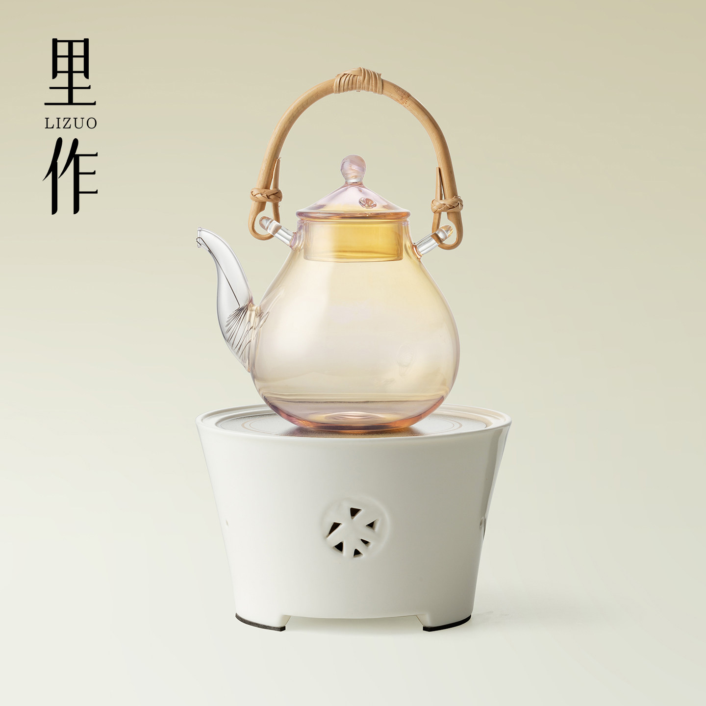 里作 2025年新款电陶炉煮茶家用极简白玻璃烧水壶泡茶专用提梁壶,餐饮具,煮茶炉,淘宝优惠券,粉丝福利购,淘宝优惠卷