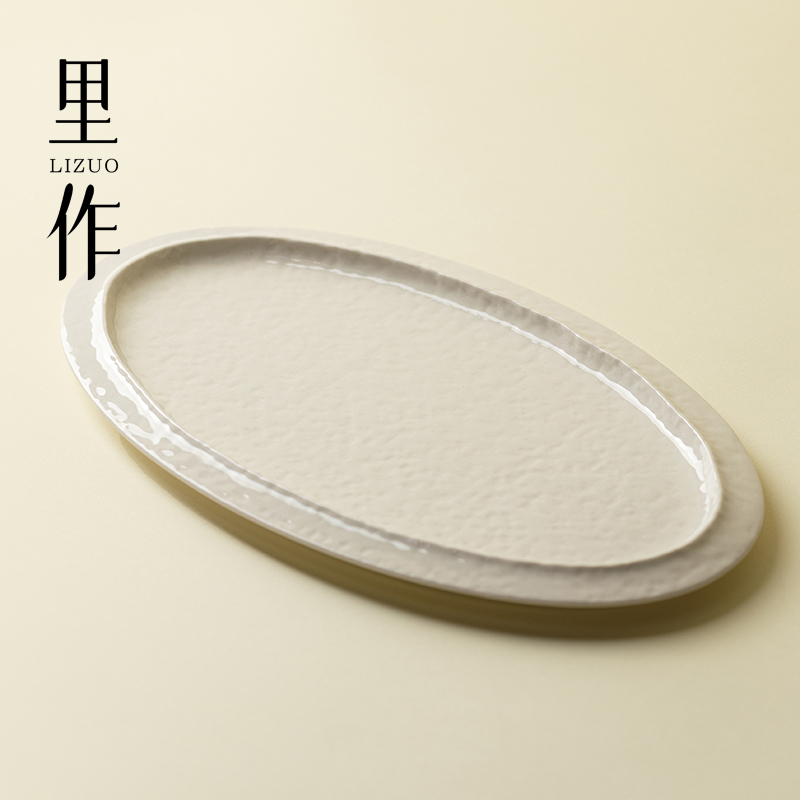 里作 复古草木灰干泡盘日式创意手工壶承高端家用功夫茶具小茶台