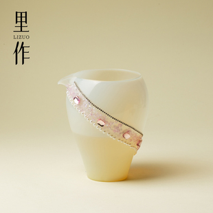 里作冰玉紫梦玻璃公道杯中式高颜值简约耐热分茶器女士专用匀茶杯