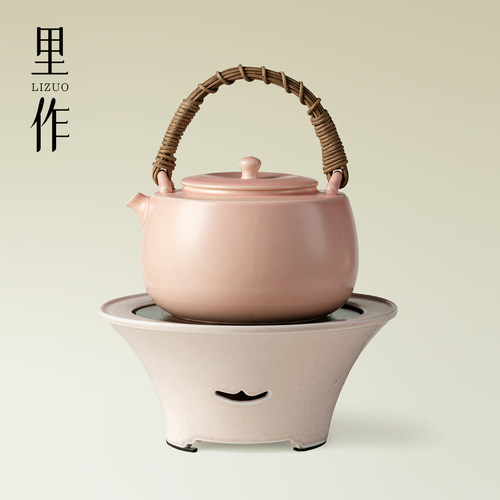 里作暮云粉窑变电陶炉煮茶套装2025新款苏打粉烧水壶提梁泡茶专用