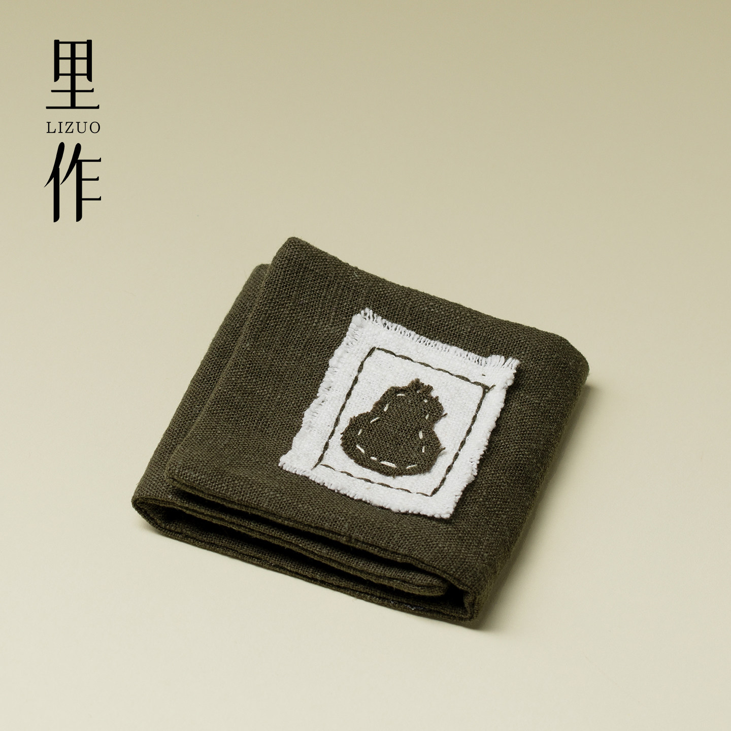 里作拼色茶巾纯棉刺绣日式复古茶道专用吸水耐磨茶布布艺茶道配件