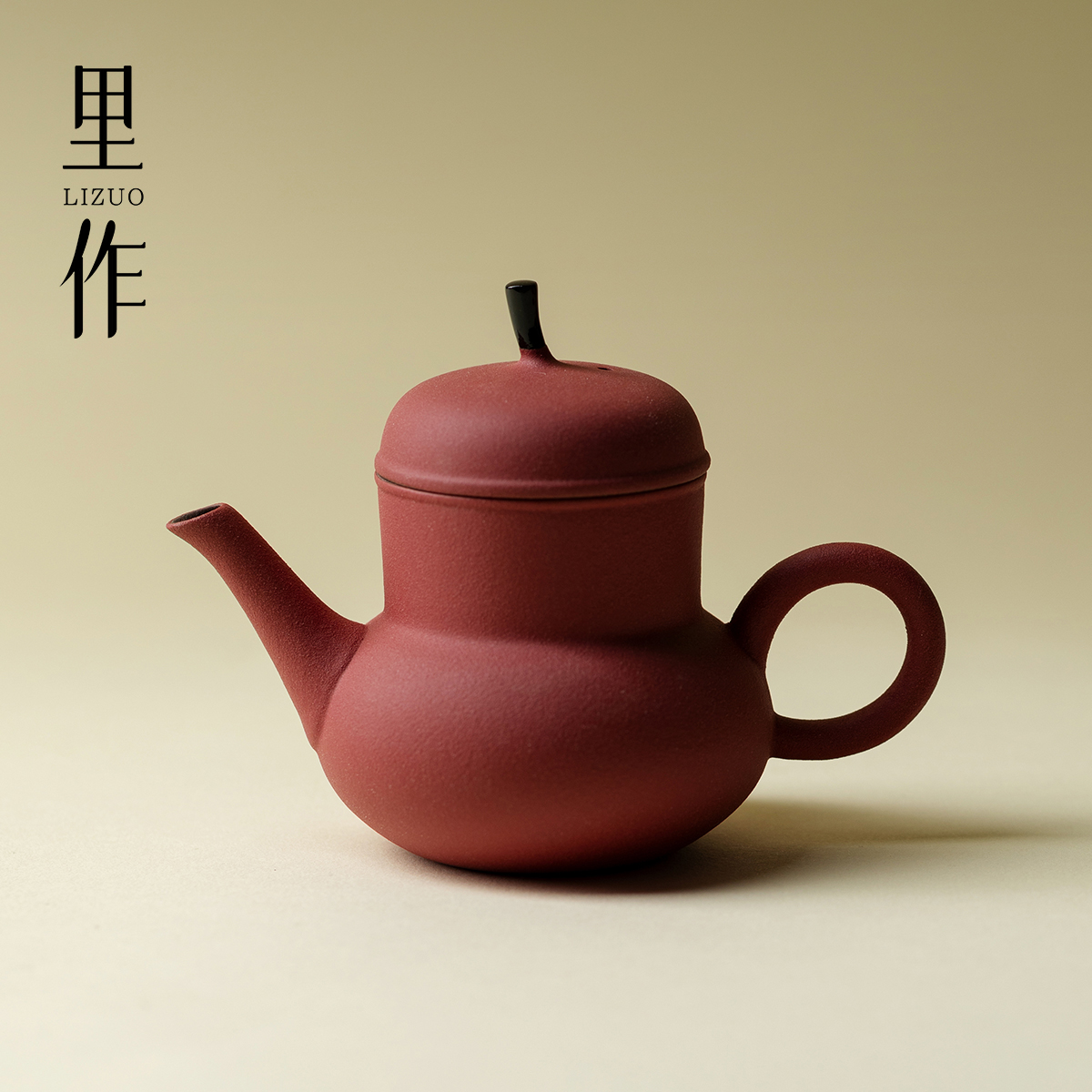 里作纯手工胭脂粉粗陶茶壶家用高颜值精致思亭壶单个壶高档泡茶器