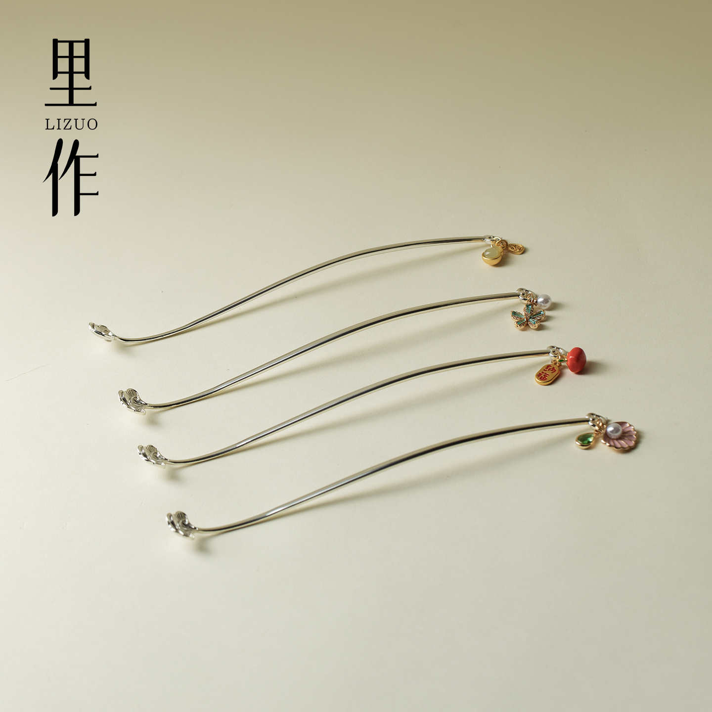 里作 中式手工银杏叶茶拨套组创意手工编织茶匙茶扒茶铲茶道配件
