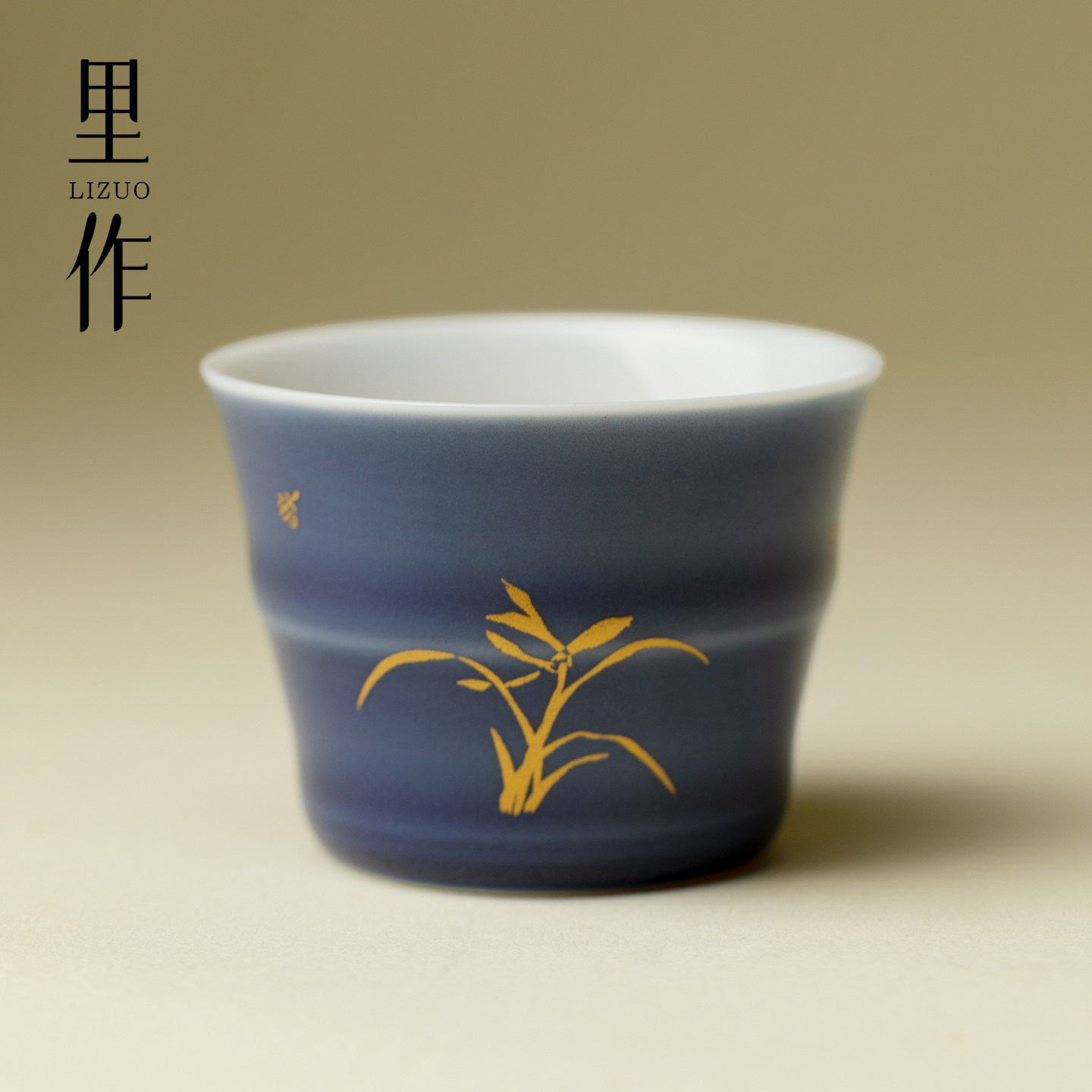 里作 霁蓝四君子竹节主人杯纯手工釉下彩品茗杯中式功夫高档茶杯,餐饮具,茶杯,淘宝优惠券,粉丝福利购,淘宝优惠卷