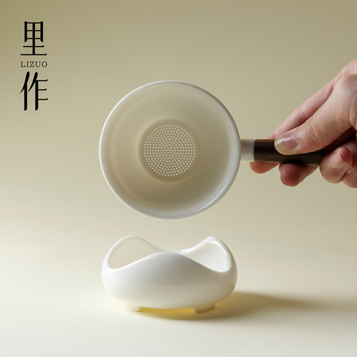 高颜值茶漏茶滤白瓷茶叶过滤