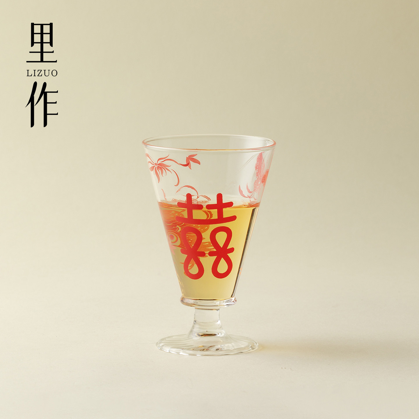 里作婚庆结婚敬酒杯蝶双喜玻璃高脚杯威士忌香槟杯陪嫁新婚伴手礼,餐饮具,茶杯,淘宝优惠券,粉丝福利购,淘宝优惠卷