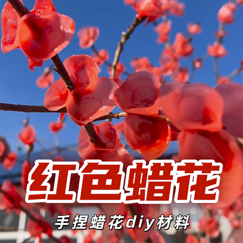 蜡烛做梅花的蜡烛手工梅花多种颜色捏梅花自制款diy红色蜡烛应急,节庆用品/礼品,蜡烛,淘宝优惠券,粉丝福利购,淘宝优惠卷