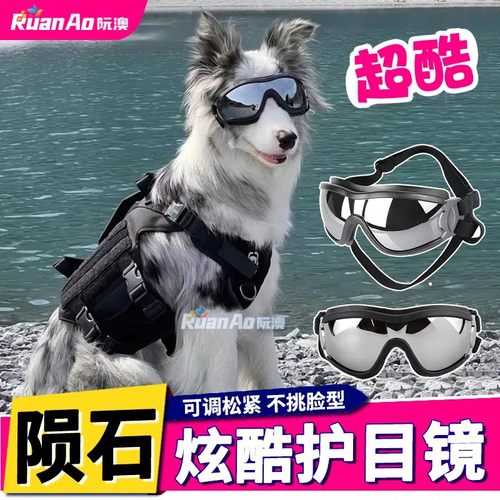 陨石边牧专用狗狗眼镜小狗配饰护目镜滑雪墨镜大型犬宠物外出用品